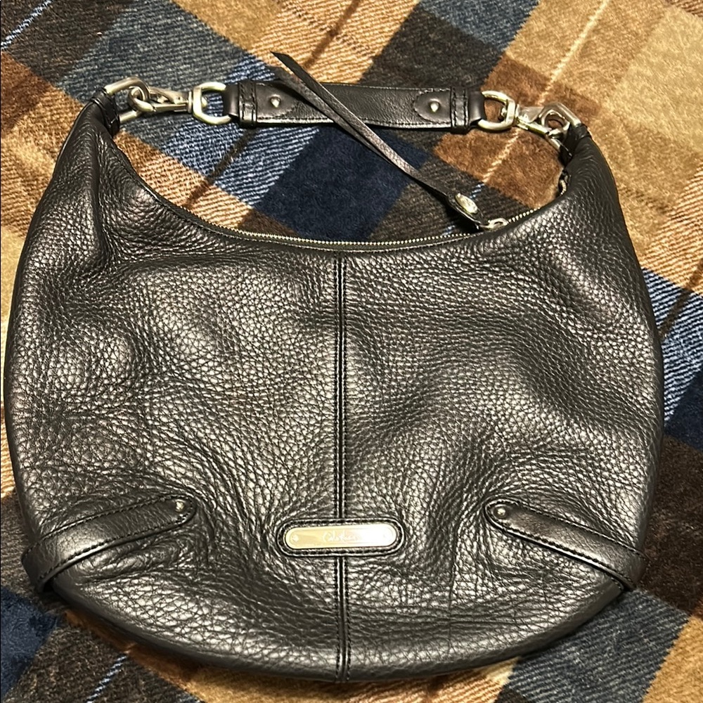 Cole Haan Black Leather Hobo Bag